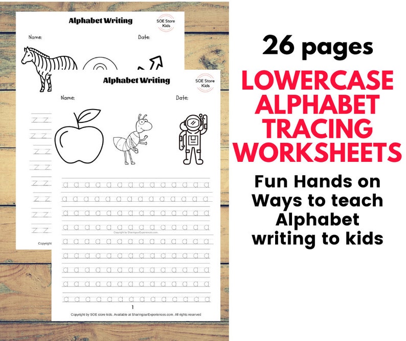 lowercase alphabet writing tracing printables worksheets etsy ireland