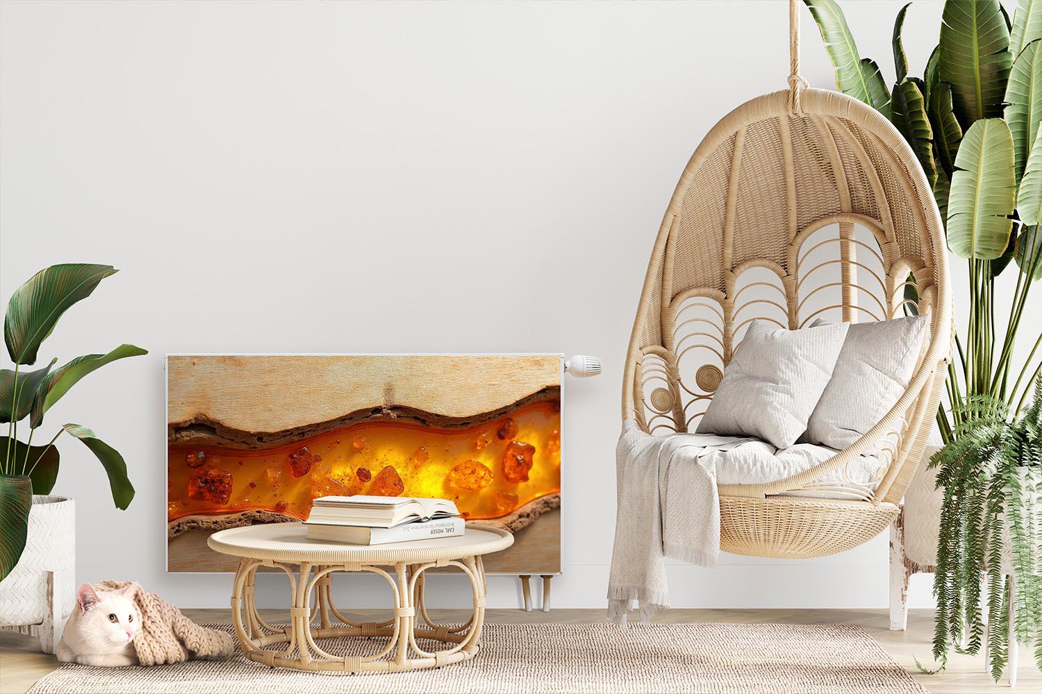 Copertura Antipolvere Per Termosifone O Riscaldatore - Tessuto Elastico Beige, Taglia S - Foto 12