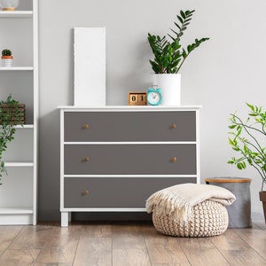 Gray Color Furniture Veneer, Texture Adhesive Foils, Solid color Furniture Covering, Gray Furniture Decals, Waterproof Sticker