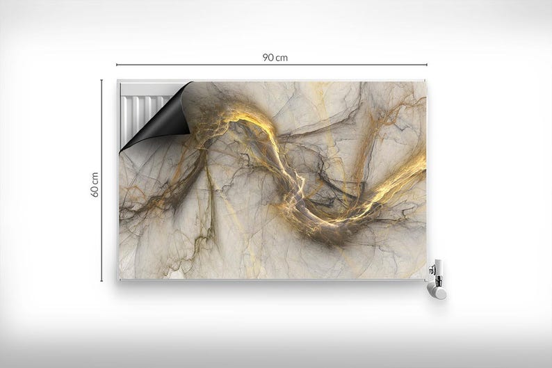 Stone Radiator Slabs Decorated Marble Stone Slab Texture Radiator Cover, Yellow Magnet Mat ...