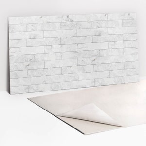 Stone Bricks Panel Stickers, Peel and Stick Panels, Texture Panel Stickers, Gray Decal Decor, Bathroom Panel Stickers