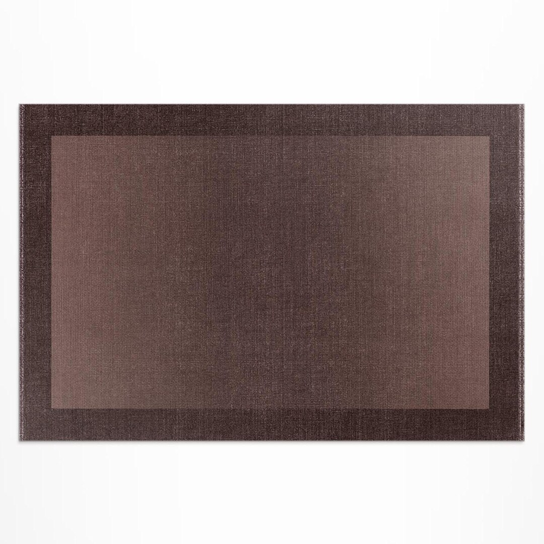Brown Frame Classic Fabric Pattern Porch Rug, Texture Outside Carpet ...