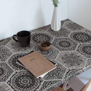 Flowers in cubes Furniture Veneer, Texture Adhesive Foils, Abstraction Furniture Covering, Gray Furniture Decals, Waterproof Sticker