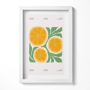 Plants And Flowers Illustration Wall Art in Frame, Flowers and plants Framed Art, Yellow Wall Art, Home Decorations