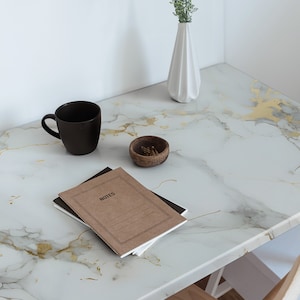 Elegant marble Furniture Veneer, Texture Adhesive Foils, Texture Furniture Covering, Gray Furniture Decals, Waterproof Sticker