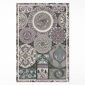 Dywan Mandalas By Albert Racinet do salonu, wzory winylowych dywaników podłogowych, beżowy dywan do salonu, łatwy do czyszczenia dywan, wodoodporny dywan