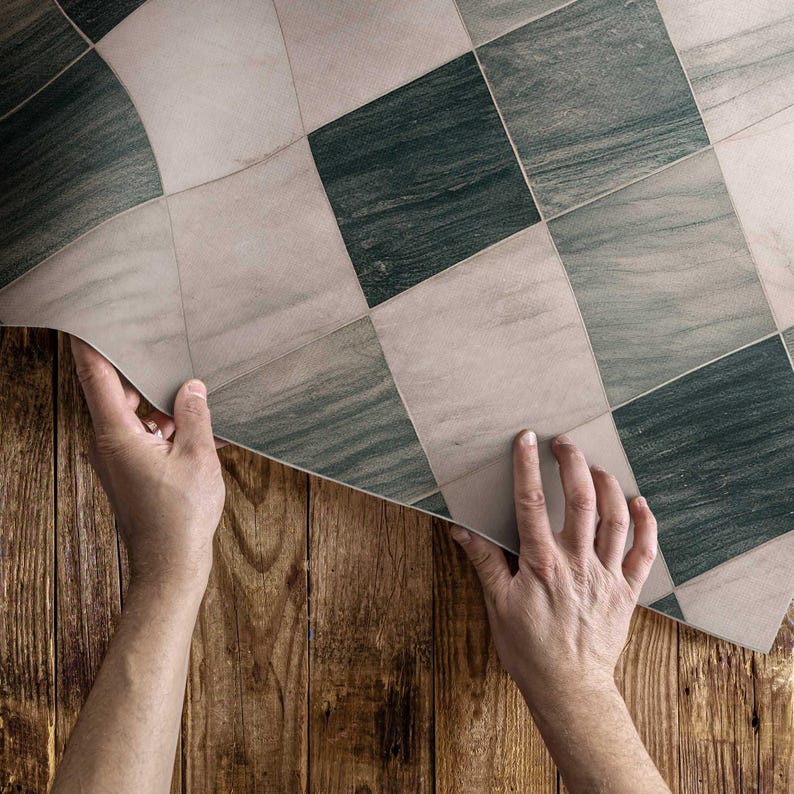 4 Tile Rug Stone Mosaic Square Marble Tiles Rug for Living Room, Tiles and Tiles ...