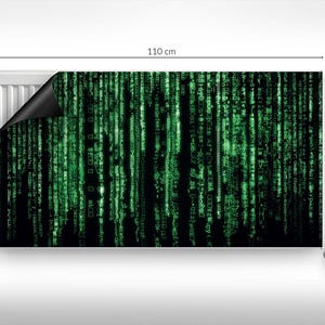 Computer Programming World Green Code Radiator Cover, Green Magnet Mat, Heating Cover, Mat For Radiator image 6