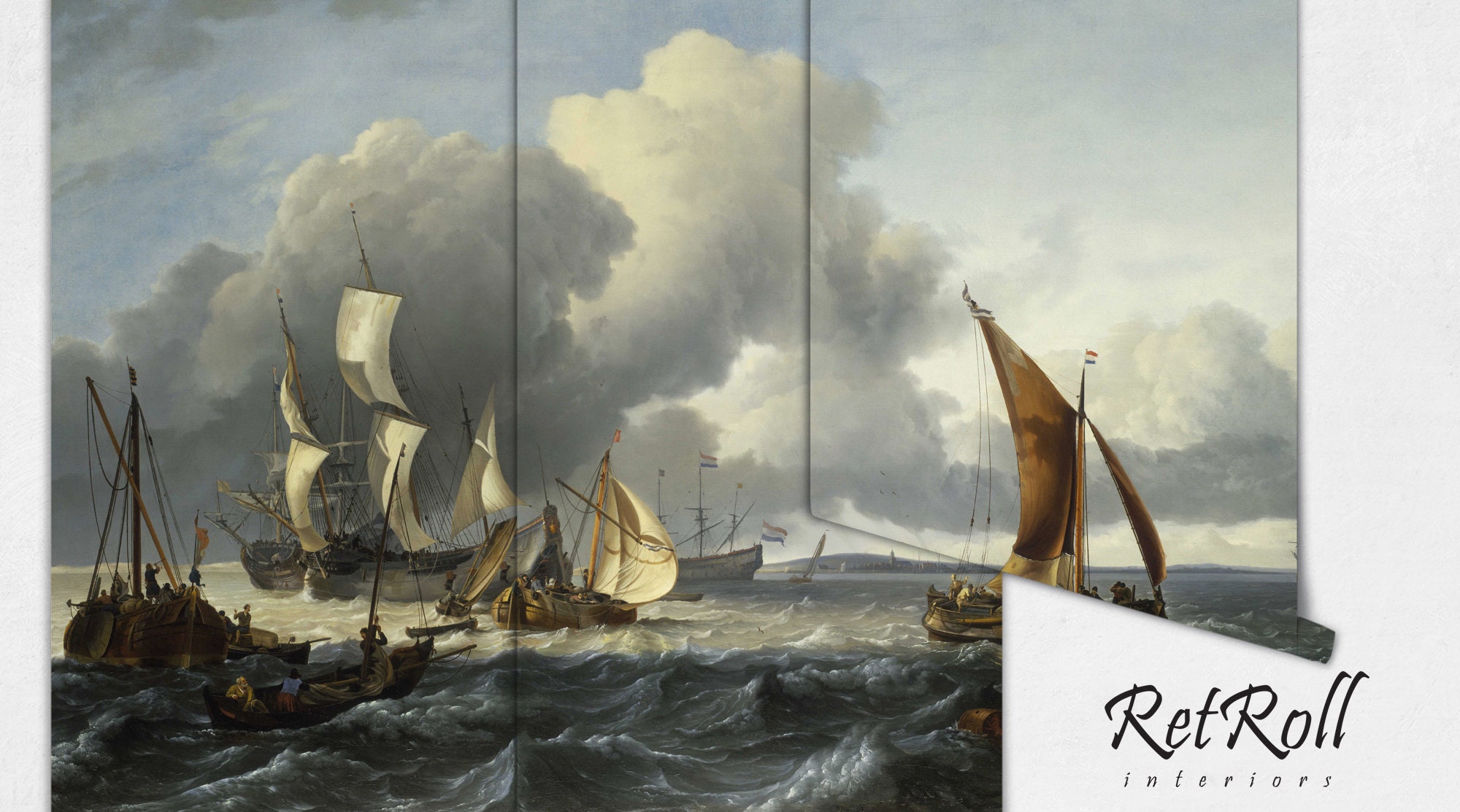 The Merchant Shipping Removable Wallpaper Design Wall | Etsy