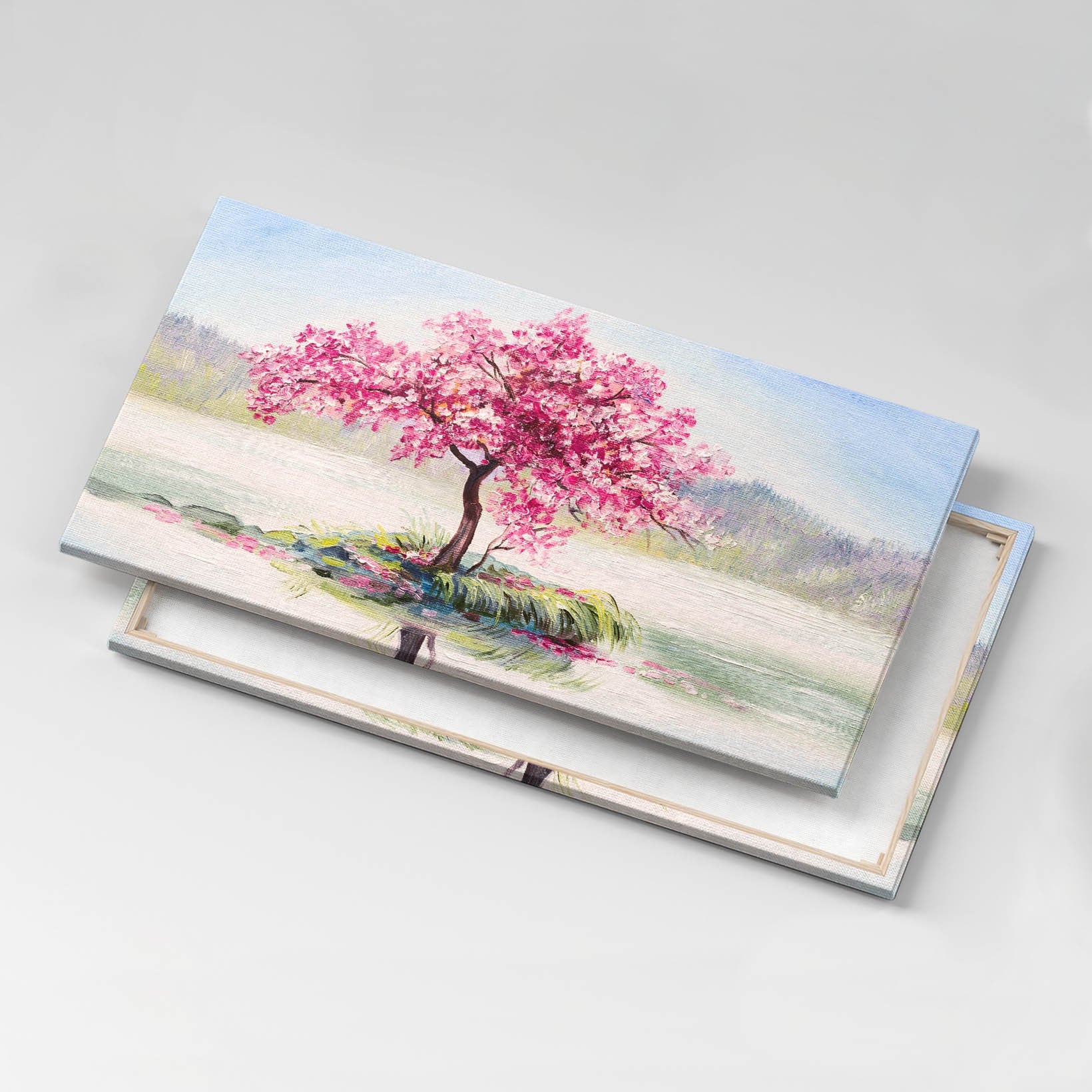 Impression sur toile Image tableaux 125x50 Floral Rose