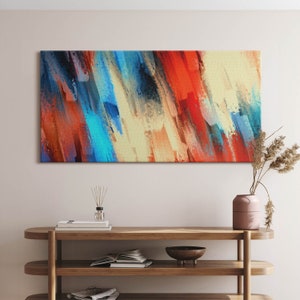 Abstract oil painting Canvas, Picture Wall Hanging, Multicolor Wall Decor, Abstraction Canvas Print