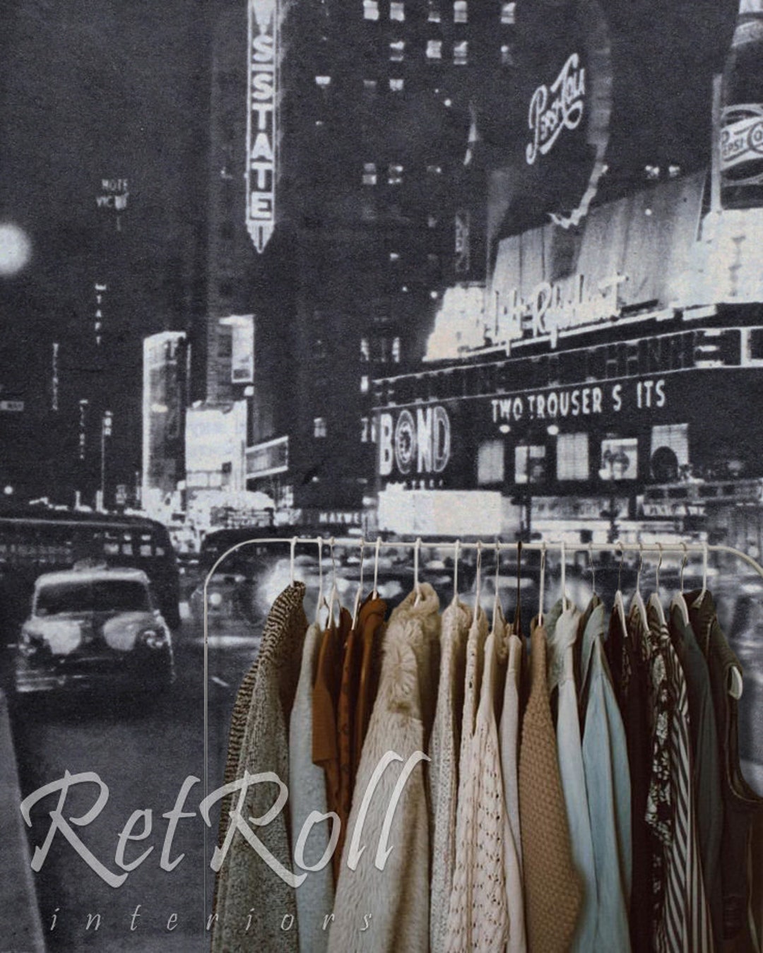 Mural Broadway: papel tapiz removible, diseño, revestimiento de pared,  reutilizable, Nueva York, Wall Street, paisaje urbano, Nueva York,  Manhattan, gran ciudad, oscuro #52 - Etsy México, image size:1080x1349