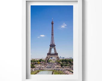 エッフェル塔 ジグソーパズル アート　額縁 花の中のエッフェル塔 - パリ、フランス 額入りアート、額入り風景
