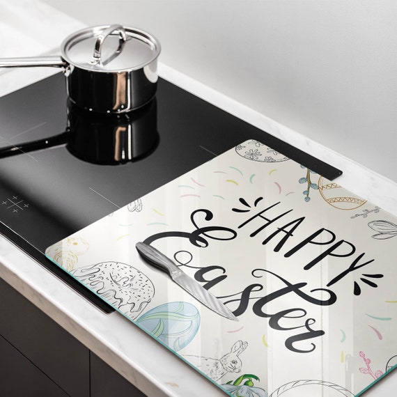 Handmade Happy Easter Kitchen Towels - Religious He Is Risen Hand Towel for Happy Easter Sign, Farmhouse Easter Sign, Farmhouse Easter Decor