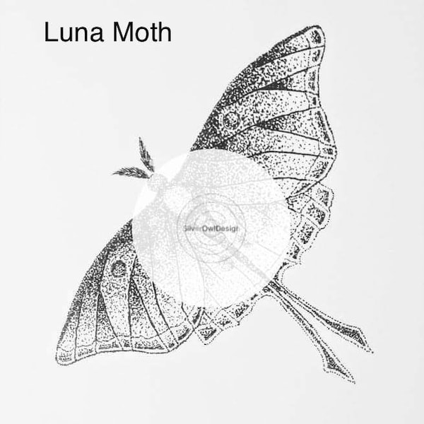 Tattoo Ticket - Luna Moth