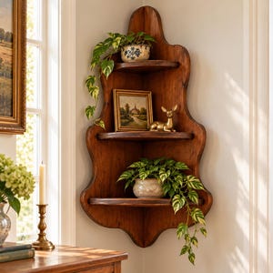 Vintage Corner Shelf - Etsy Canada