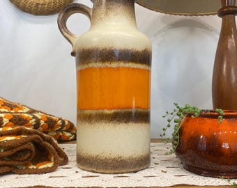 Scheurich West German Pottery Vase – 407-35 Jug with Handle
