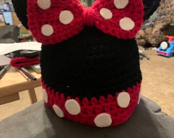 Minnie Mouse Beanie - Etsy