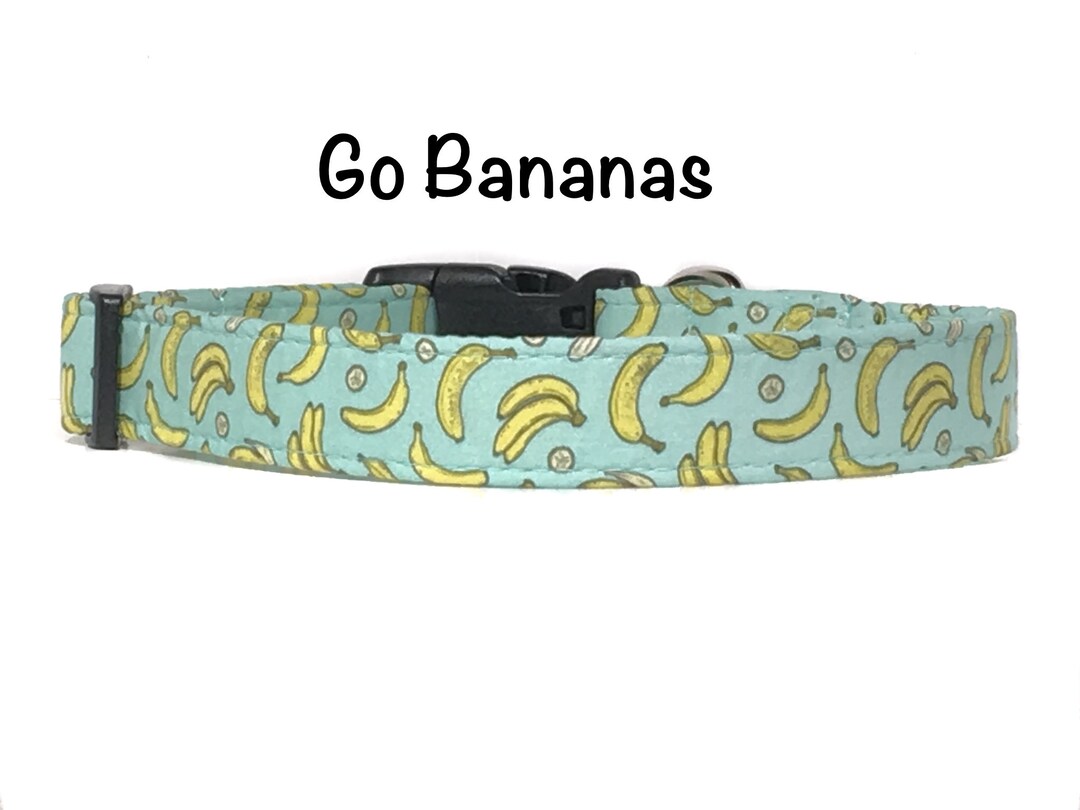 Dog Collar Banana Collar go Bananas Collar Playful Funny Etsy