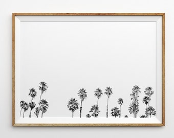 Palm Tree Print Boho Decor Modern Wall Art Tropical Printable Digital Download Beach Print Tropical Wall Art Large Palm Tree Poster Palms