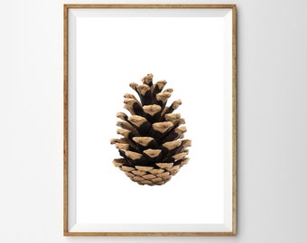 Pinecone Print Large Printable Poster Pine cone Wall Art Print Instant Download Affiche Scandinave Nordic Print Scandinavian Decor Christmas