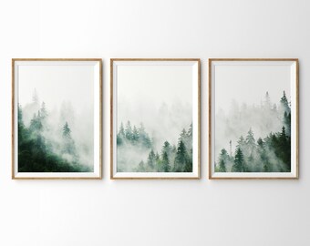 set of 3 forest