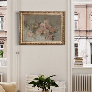 Muted Pink Roses Wall Art Print, Blush Pink Roses, Soft Pink Flowers ...