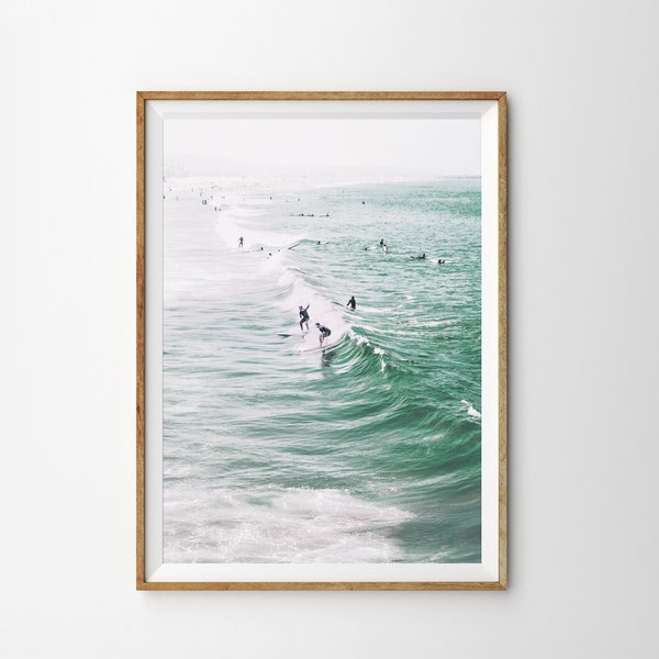 California Wall Art Surf Poster Beach Wall Art Beach Print Printable Wall Art Prints Coastal Decor Ocean Print Surfing Poster Beach Decor