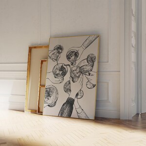 May include: Black and white line drawing of several hands holding up glasses of cocktails and drinks. The drawing is on a white background.