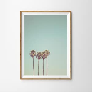 Palm Tree Print  Boho Decor Beach Wall Art Beach Print Tropical Decor Large Palm Tree Poster Tropical Print Palms Palm Print Palm Trees