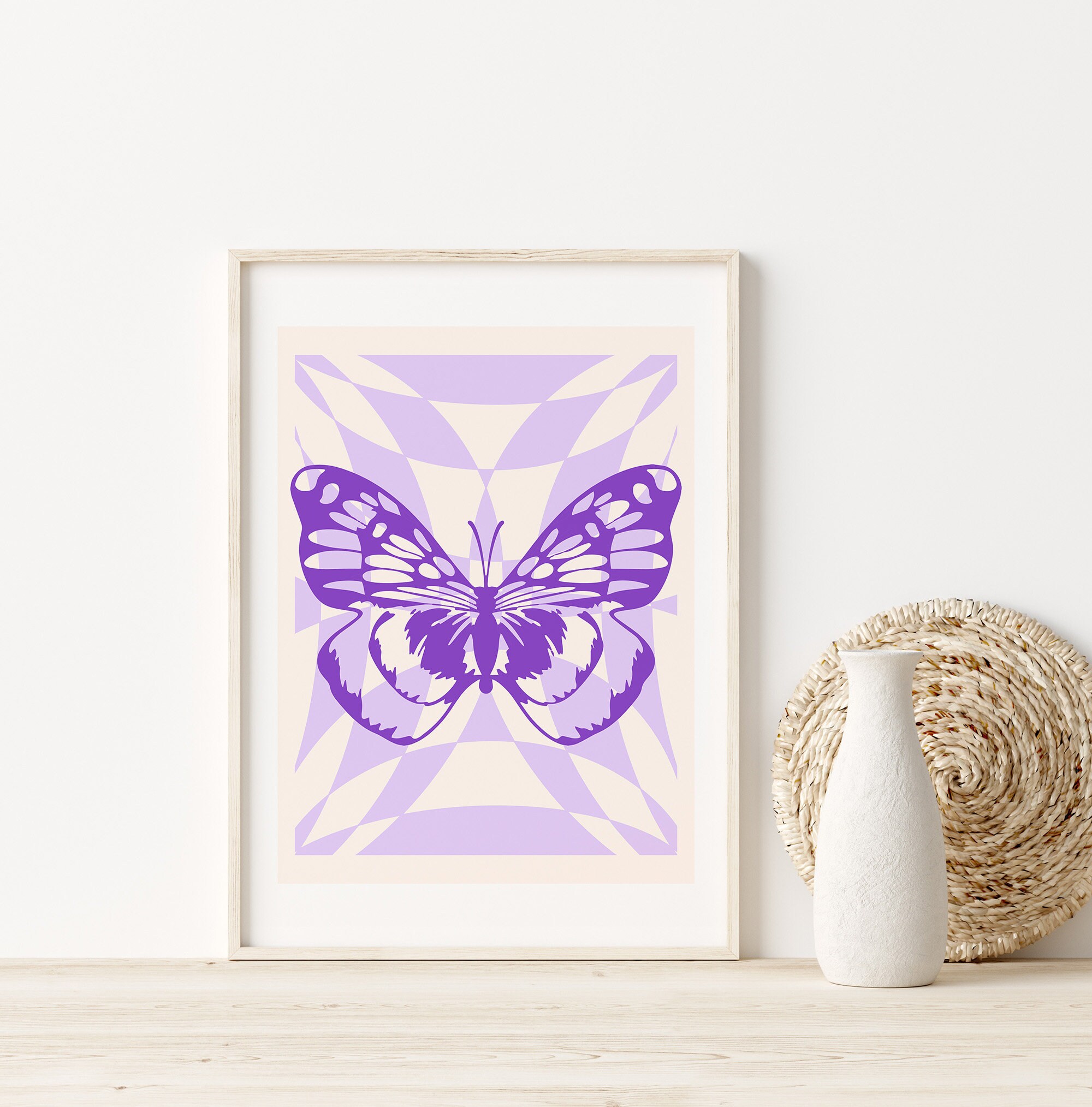 Download Purple Butterfly In Cyber Y2K Aesthetic Wallpaper