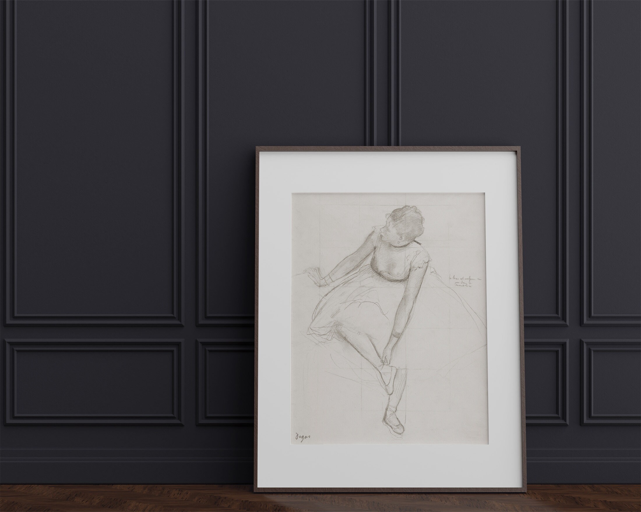 ヴィンテージ バレリーナの絵、ダンサー ウォール アート