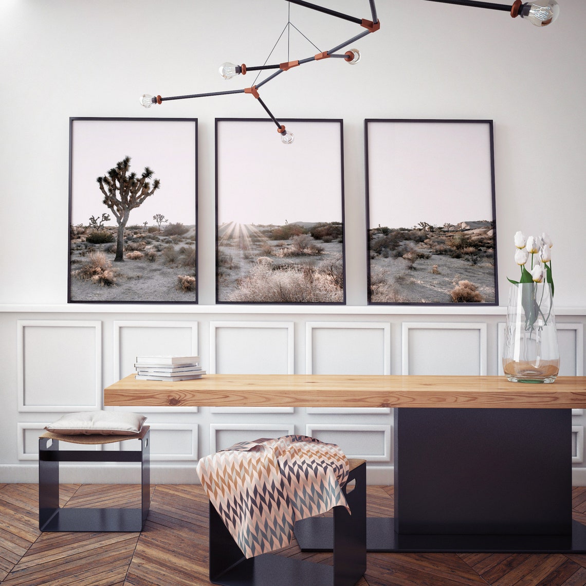 Joshua Tree Print Set of 3 Desert Prints 3 Piece Wall Art - Etsy