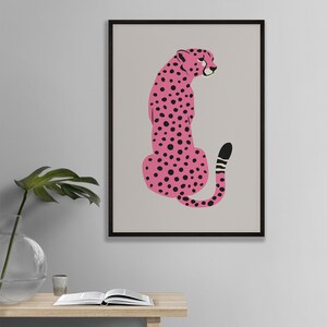 Pink Cheetah Print, Leopard Poster Print, Preppy Room Decor, Boho Wall ...