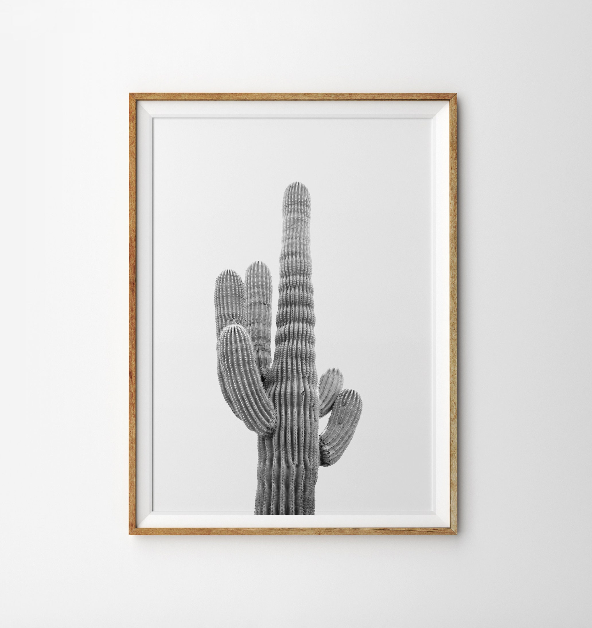 Cactus Print Black and White Boho Decor Boho Nursery Desert | Etsy