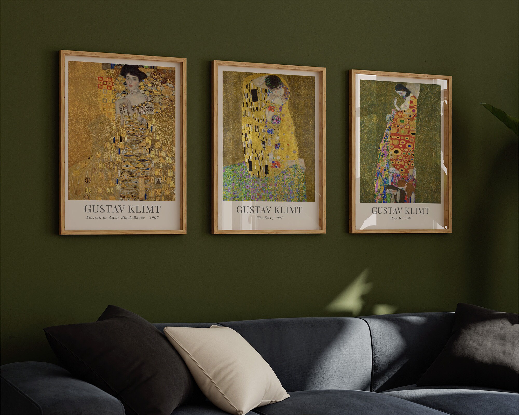 Gustav Klimt Print Set of 6, Gallery Wall Set, Klimt the