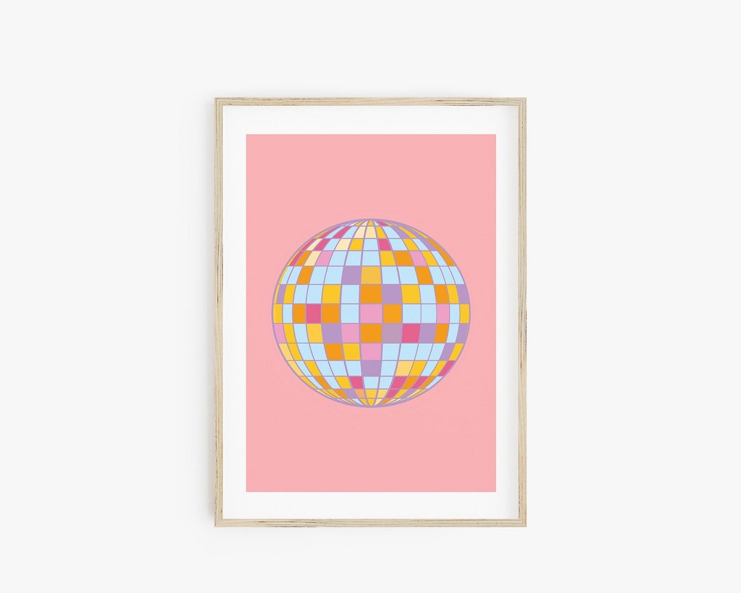 Disco Ball Art Print Y2K Poster Retro Wall Art Y2K Decor Dorm Room disco-ball-art-print-y2k-poster-retro-wall-art-y2k-decor-dorm-room
