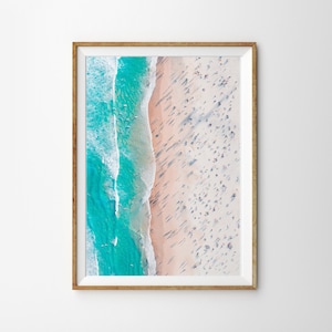 Aerial Beach Print Beach Wall Art Beach Decor Aerial Beach Photo Beach Photography Printable Art Tropical Decor Coastal Wall Art Coast Print