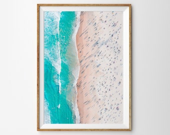 Aerial Beach Print Beach Wall Art Beach Decor Aerial Beach Photo Beach Photography Printable Art Tropical Decor Coastal Wall Art Coast Print