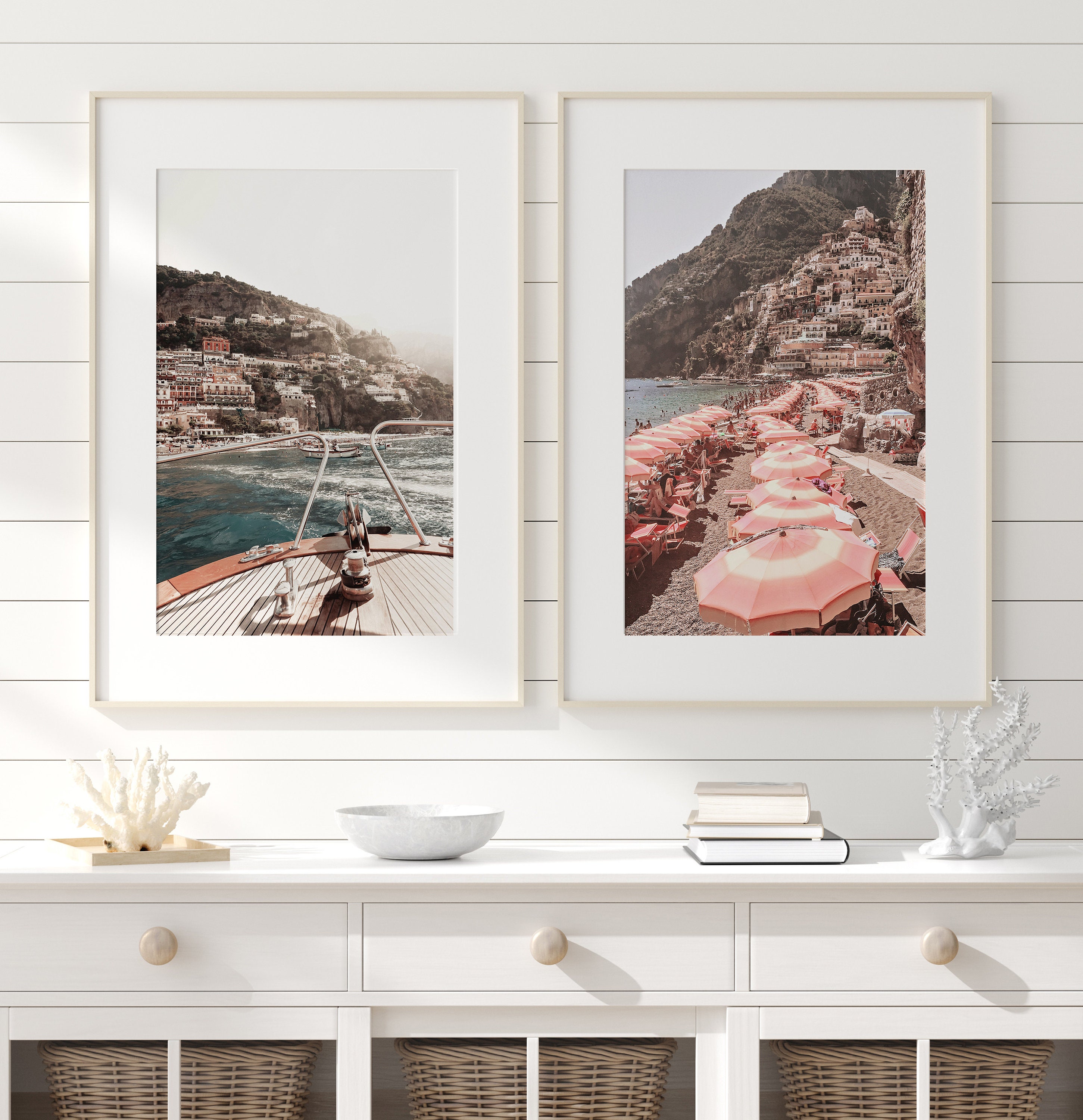 Positano Print Set of 2 Amalfi Coast Digital Prints Italy - Etsy