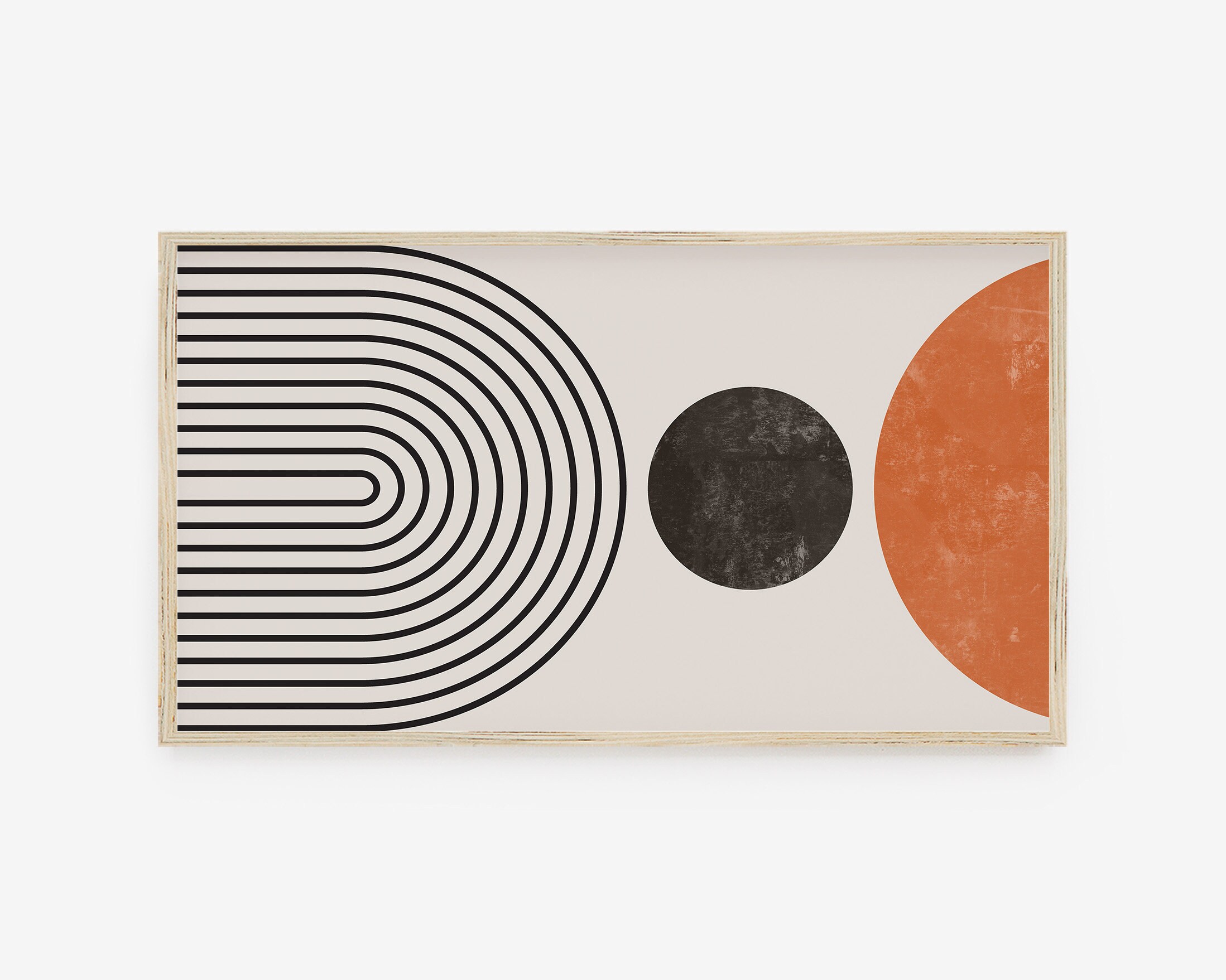 Minimalist Modern Art frame tv wall Watercolor art frame tv Samsung wall painting Contemporary