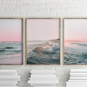 Ocean Print Set of 3 Prints Gallery Wall Set Beach Print Ocean Art ...