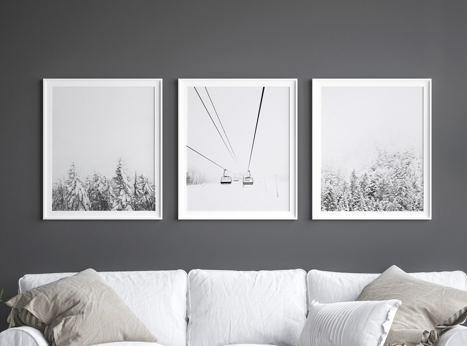 Winter Decor Gallery Wall Set Ski Print Set of 3 Winter Prints - Etsy ...