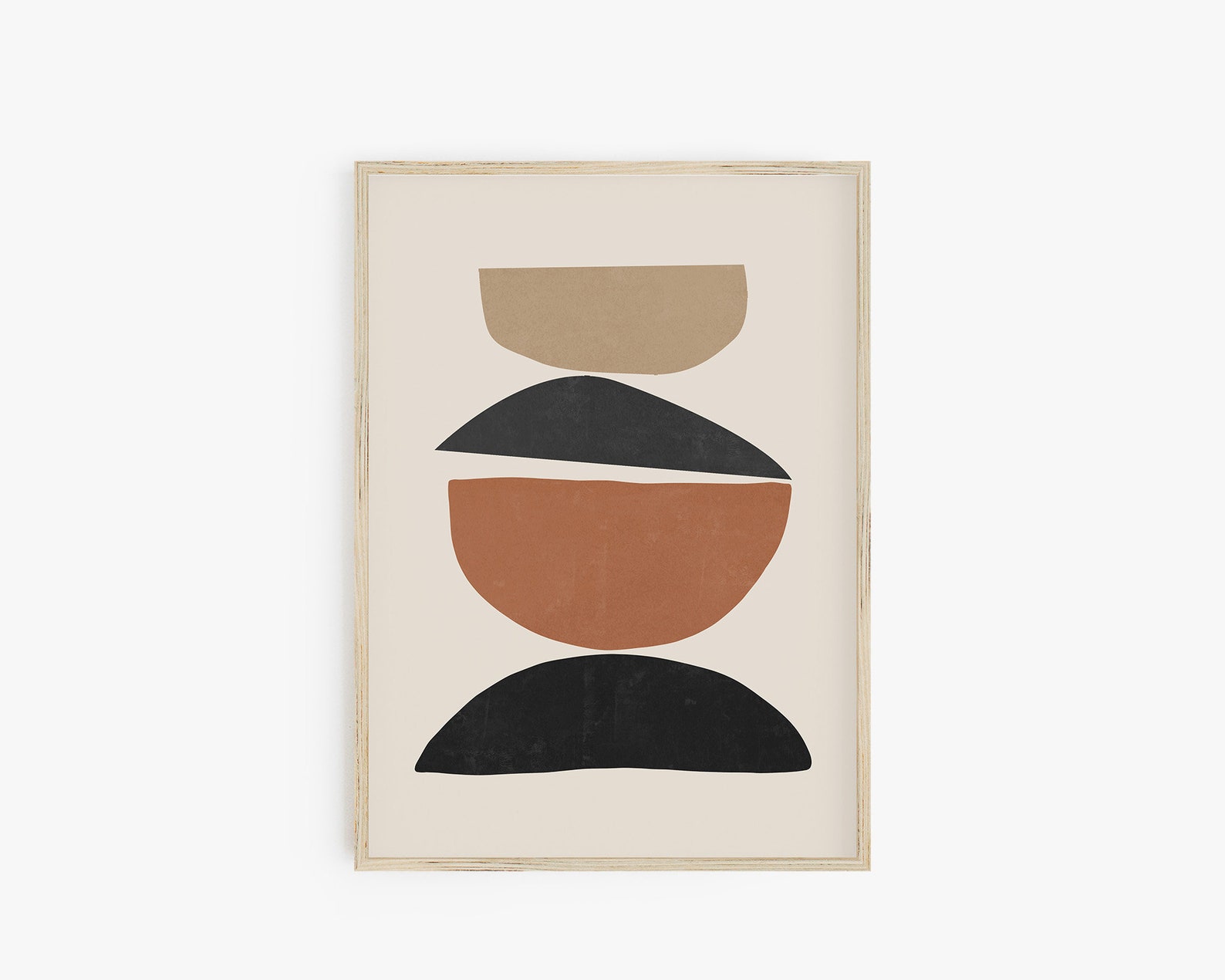 Abstract Shapes Print, Boho Art Print, Modern Printable Wall Art ...