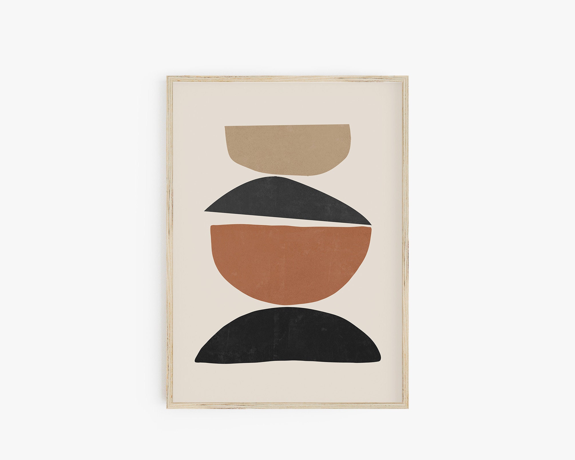 Abstract Shapes Print, Boho Art Print, Modern Printable Wall Art ...