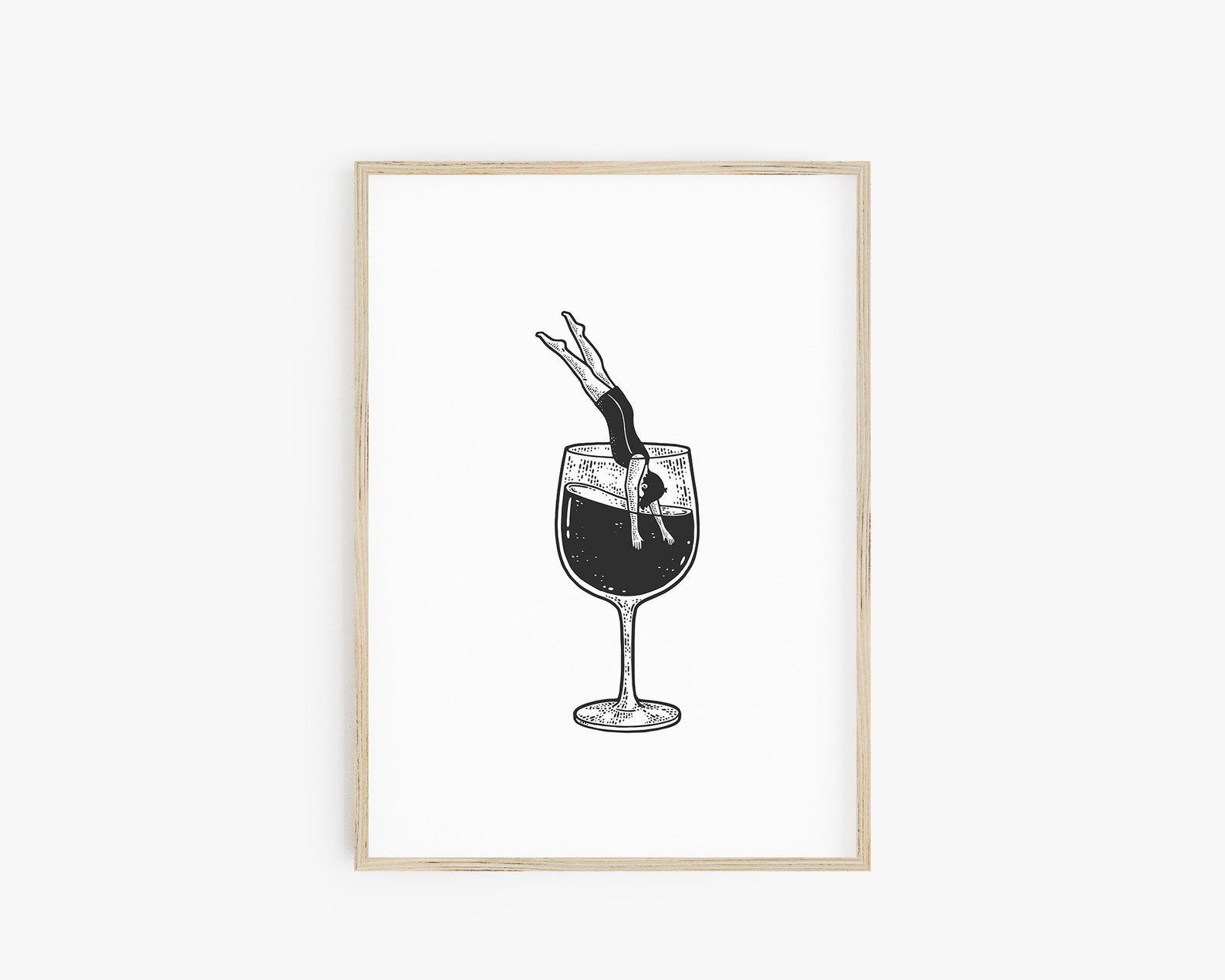 Bar Wall Art Prints Set of 4 Cocktail Prints Wine Beer Etsy