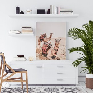 Moroccan Wall Art Desert Camel Print Desert Animal Boho Decor Moroccan Decor Trendy Wall Art Prints Printable Wall Art Morocco Boho Wall Art image 2
