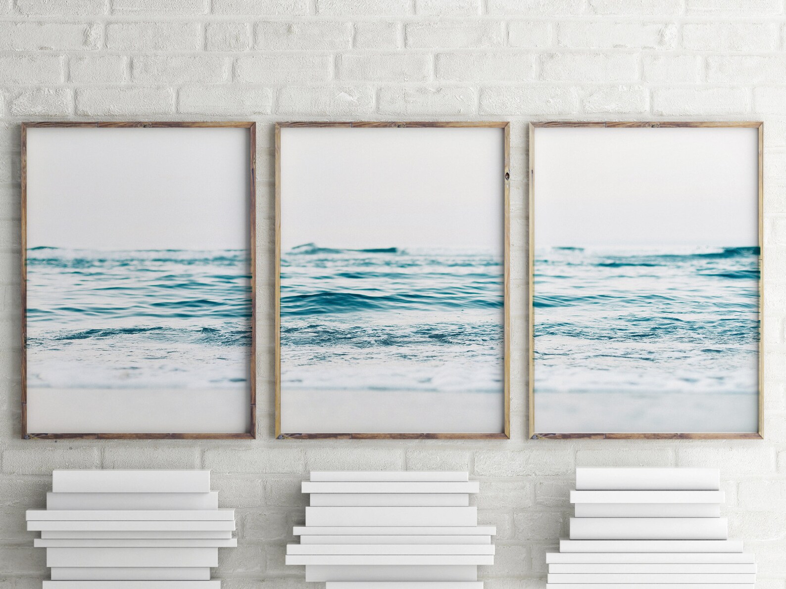 3 Piece Wall Art Ocean Print Set of 3 Prints Coastal Decor Beach Poster ...