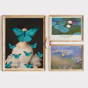 Altered Art Gallery Wall Set, Eclectic Print Bundle, Maximalist Decor ...