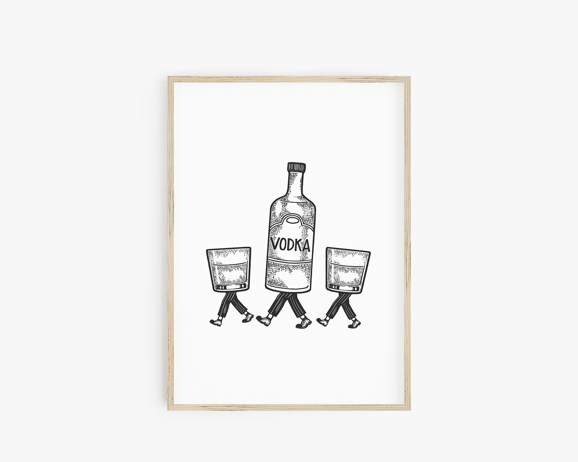 Bar Cart Decor Bar Wall Art Print Set of 3 Wine Print Beer Art Etsy